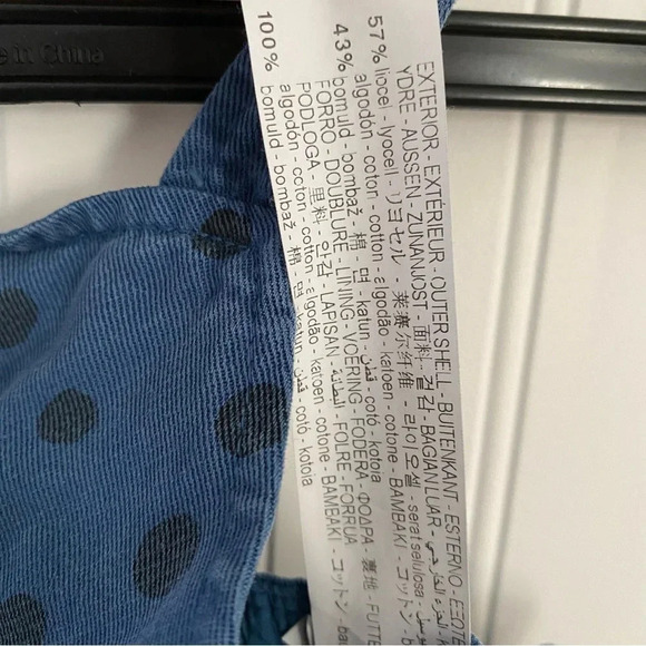 Zara Faded Blue Polka Dot One Piece Jumpsuit 2-3Y NWT - Picture 5 of 6